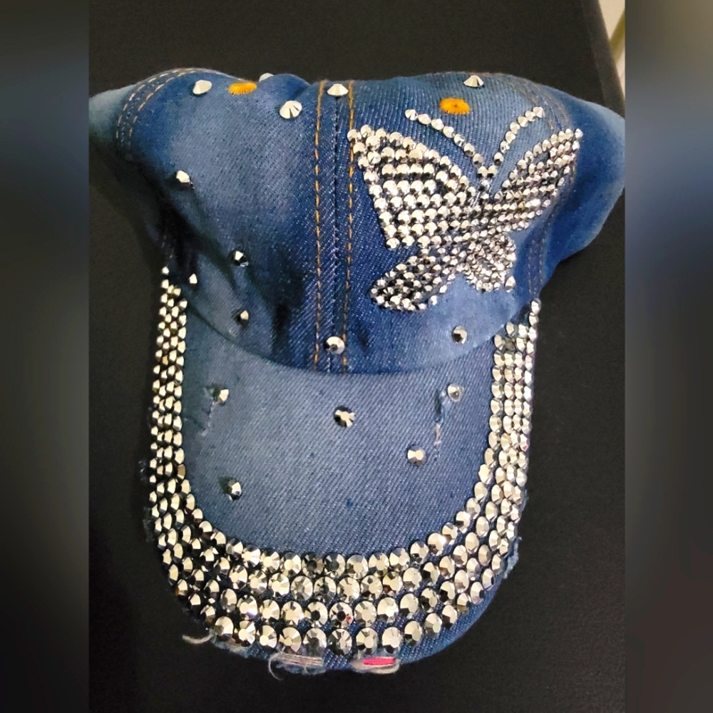 Butterfly 🦋  Rhinestone Bling Hat